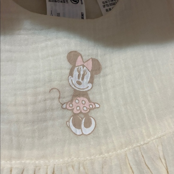Disney Store Minnie Mouse Dress Bloomers Headband Set Cream 12-18 months NEW - Picture 5 of 10